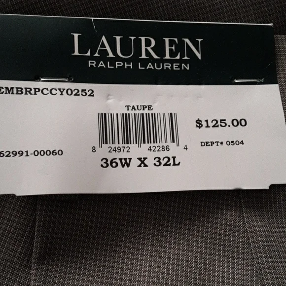 Ralph Lauren Taupe Pant - Picture 4 of 11